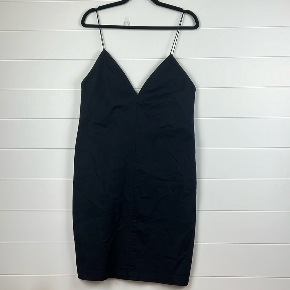 NWT Cheap Monday vee dress spaghetti straps little black dress mini flirty sz M